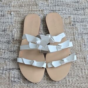 Kelly & Katie Cream Bow Sandals